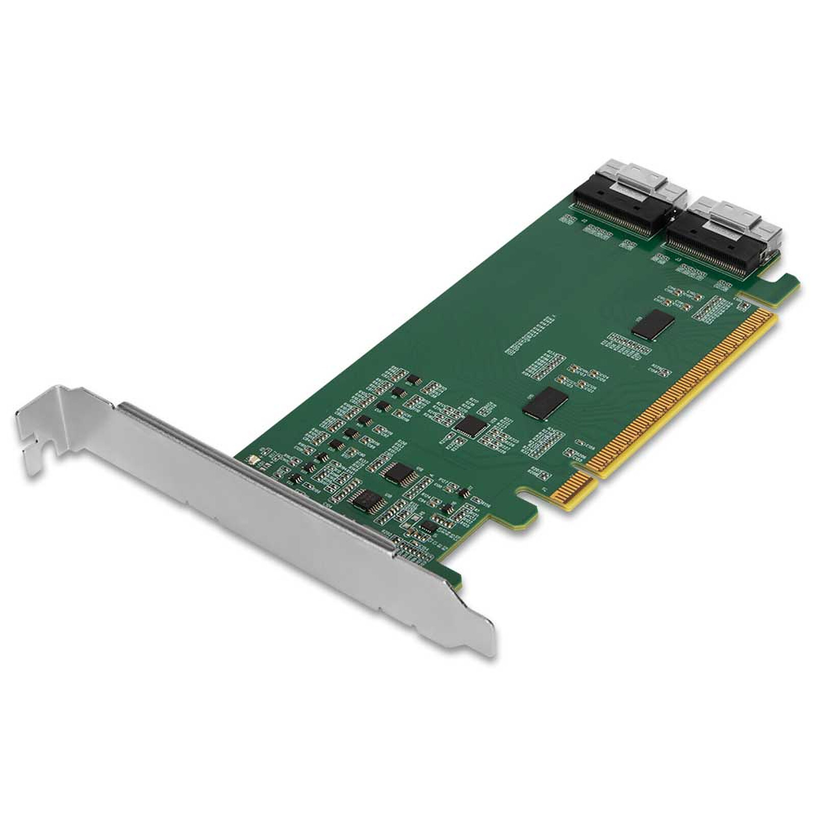 IcyDock Adapter 2x SlimSAS 8i to PCIe Adapter with Redriver