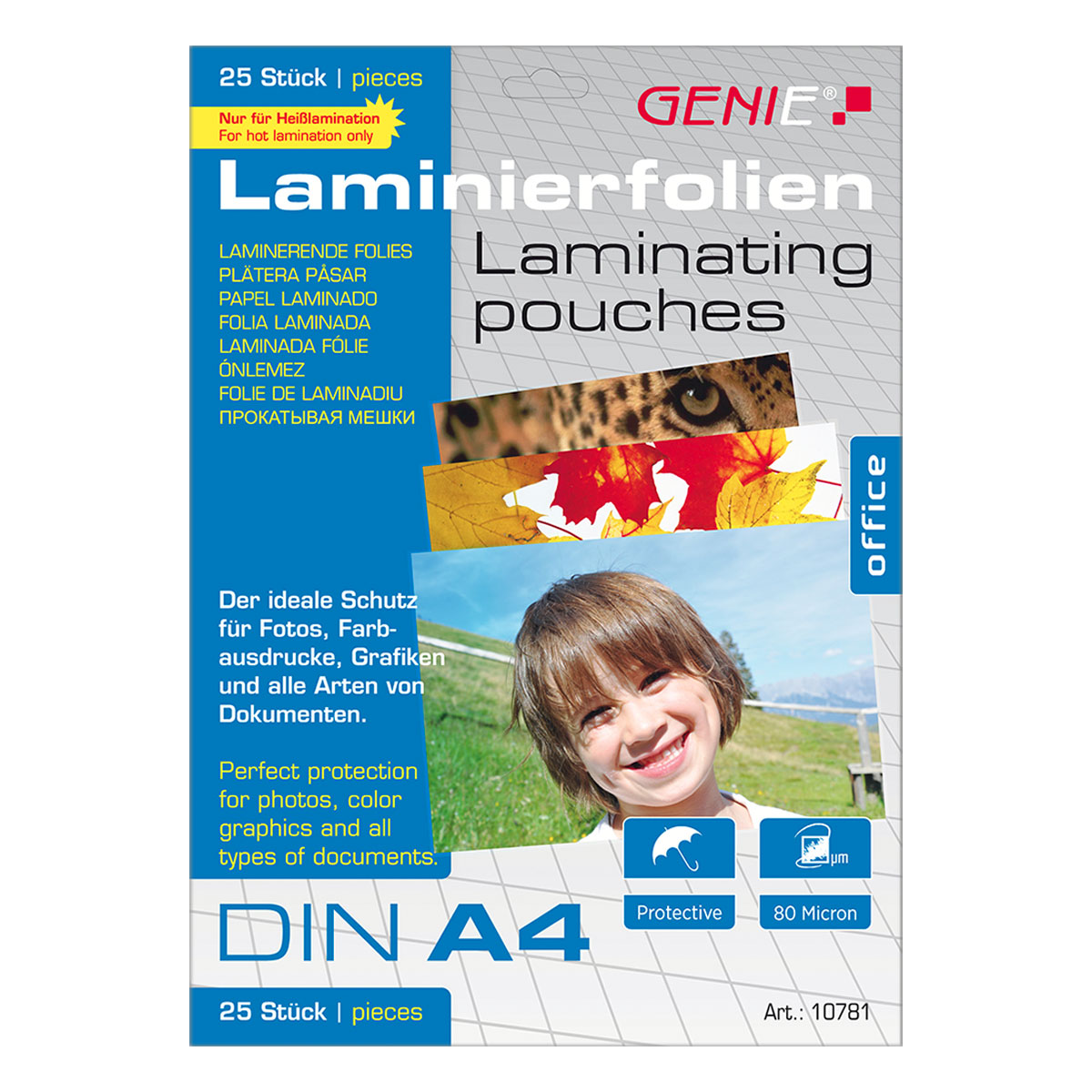 GENIE Laminiertaschen 25 A4 - Folien