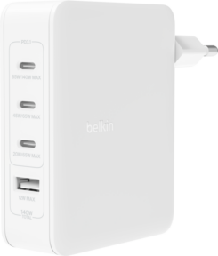 140w 4-ports USB GaN Wall Charger UK EU