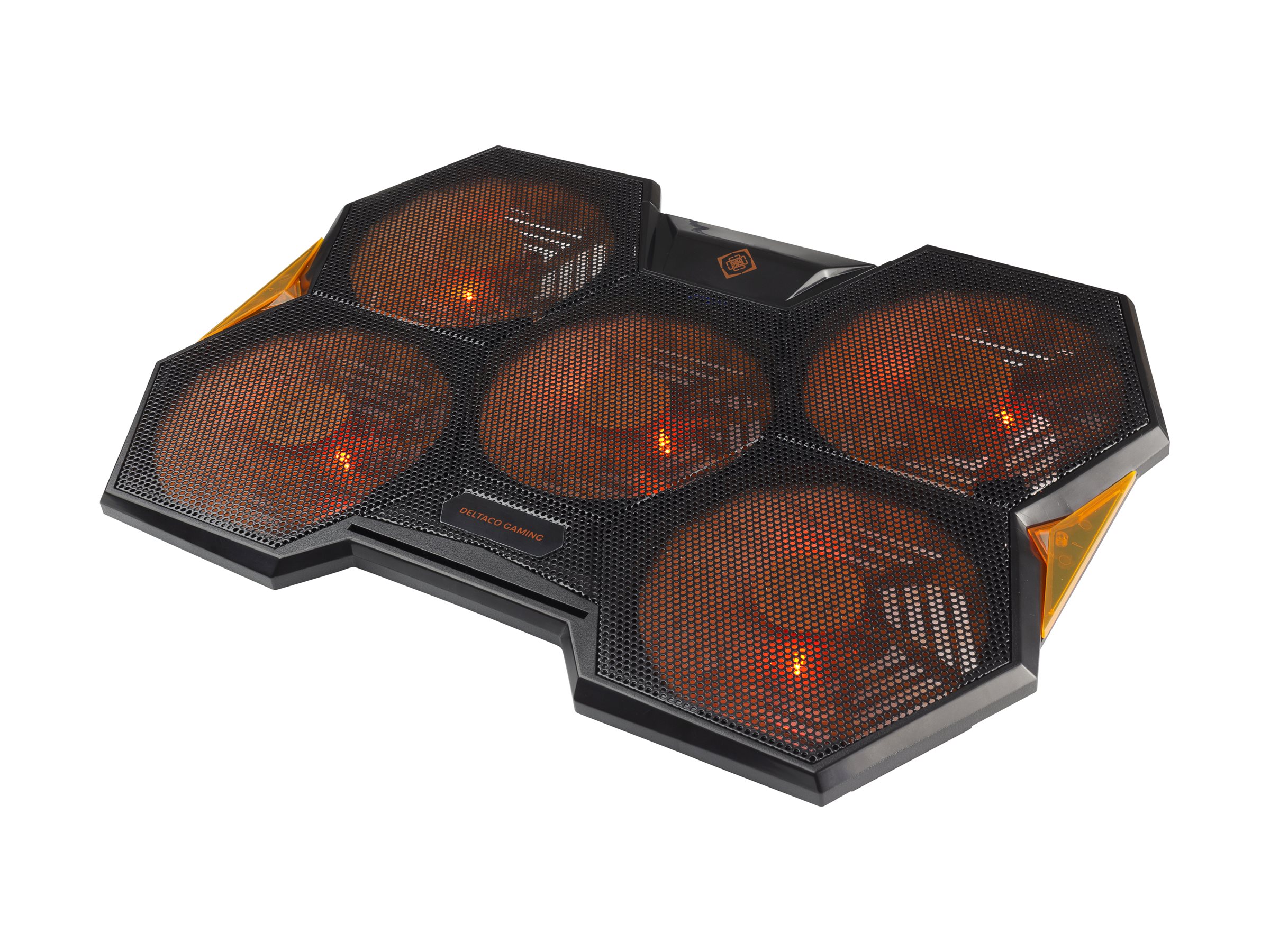 Deltaco Gaming Laptop Kühler 1000-1300 RPM schwarz/orange