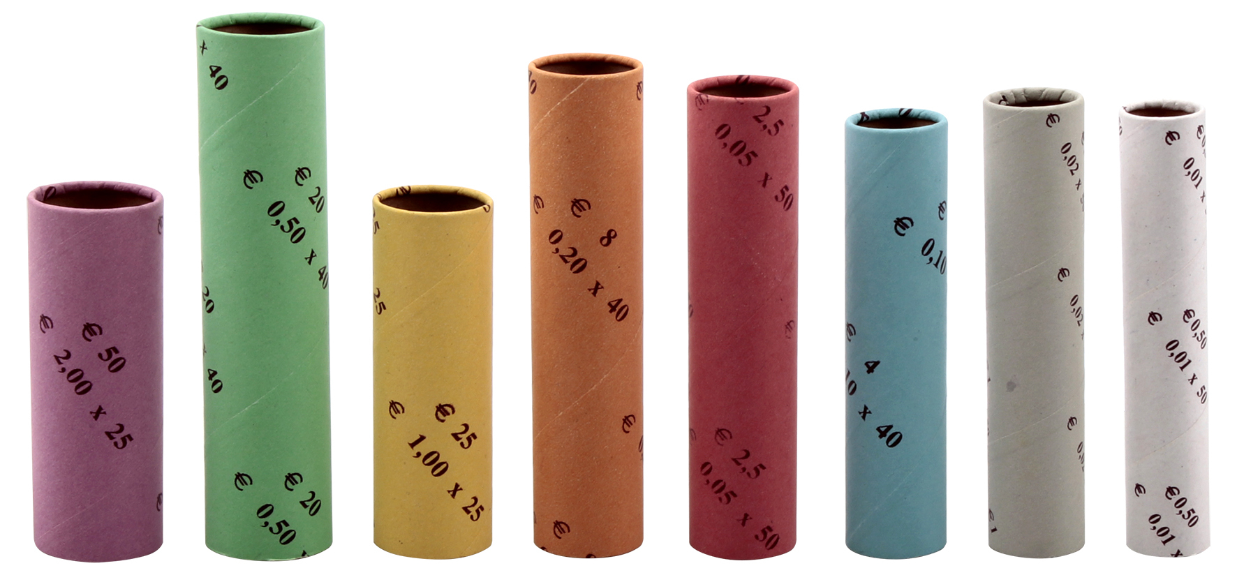 Olympia Papier-Münzhülsen 8er Set voor CC 202