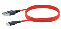Schwaiger USB-Kabel 2.0 St. A->3.1 TypC 1,20m rood