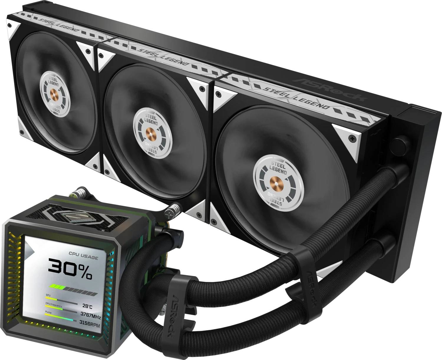ASRock Steel Legend Dark 360 LCD