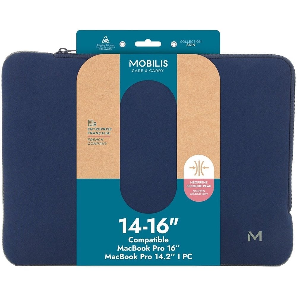 Mobilis Skin Sleeve 14-16'' - Navy Blue and Grey
