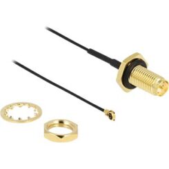 DELOCK Antennekabel RP-SMA verloop stekker zum Einbau zu I-PEX St