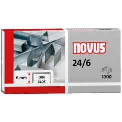 NOVUS Heftklammern 24/6 DIN 1000 stuks Schenkellänge 6mm