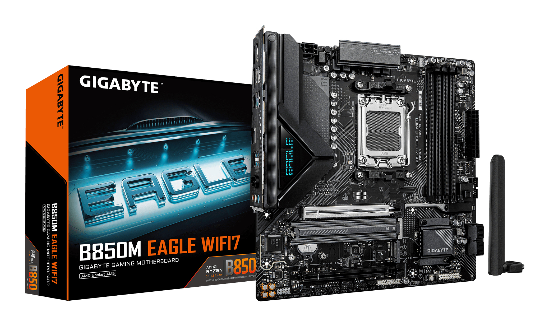 GIGABYTE B850M EAGLE WIFI7 AMD B850 Socket AM5 micro ATX - Afbeelding 2