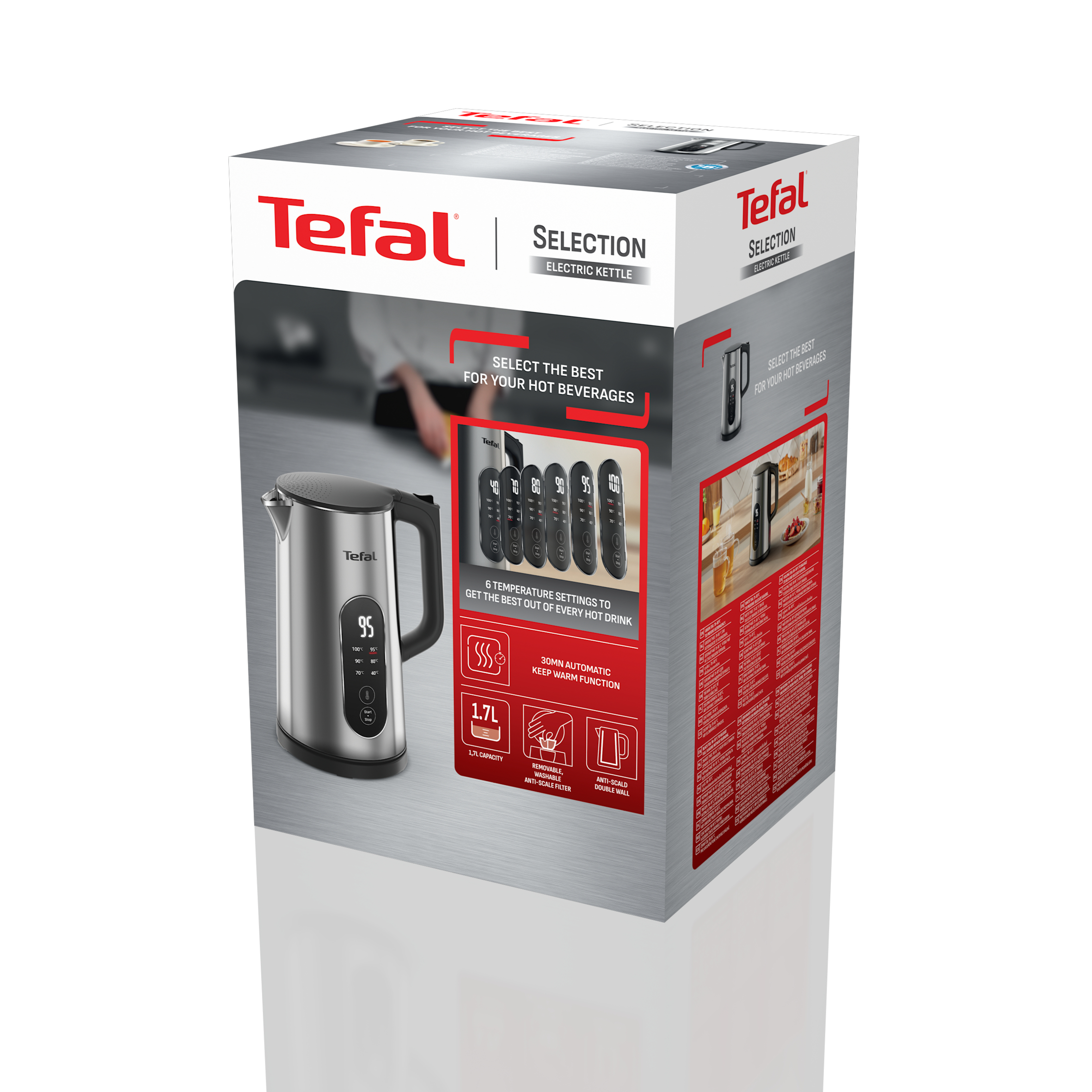 Tefal Selection KI871D waterkoker met temperatuurregeling - Afbeelding 5