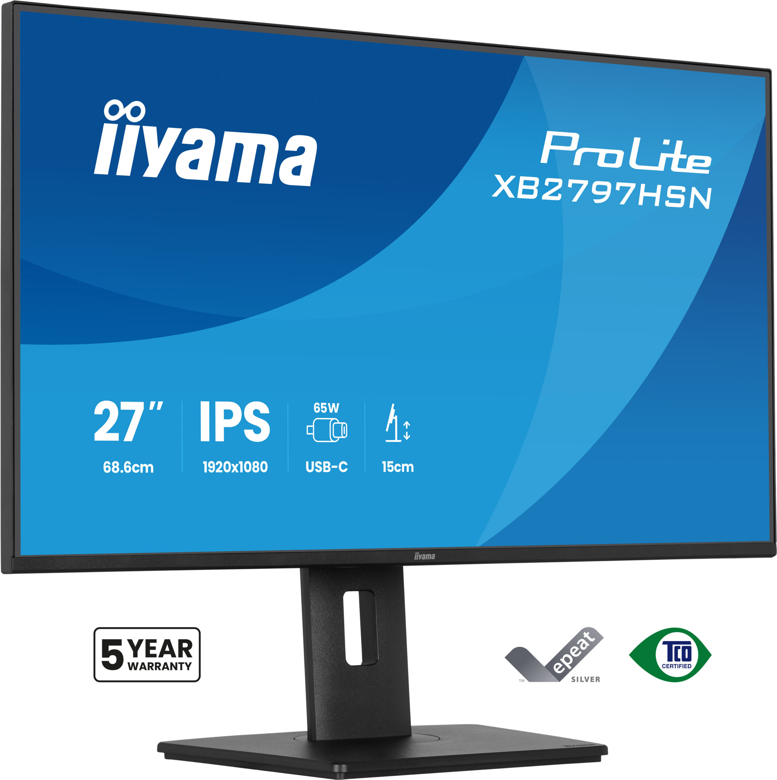 iiyama ProLite XB2797HSN-B1 computer monitor 68,6 cm (27") 1920 x 1080 Pixels Full HD LCD Zwart - Afbeelding 2