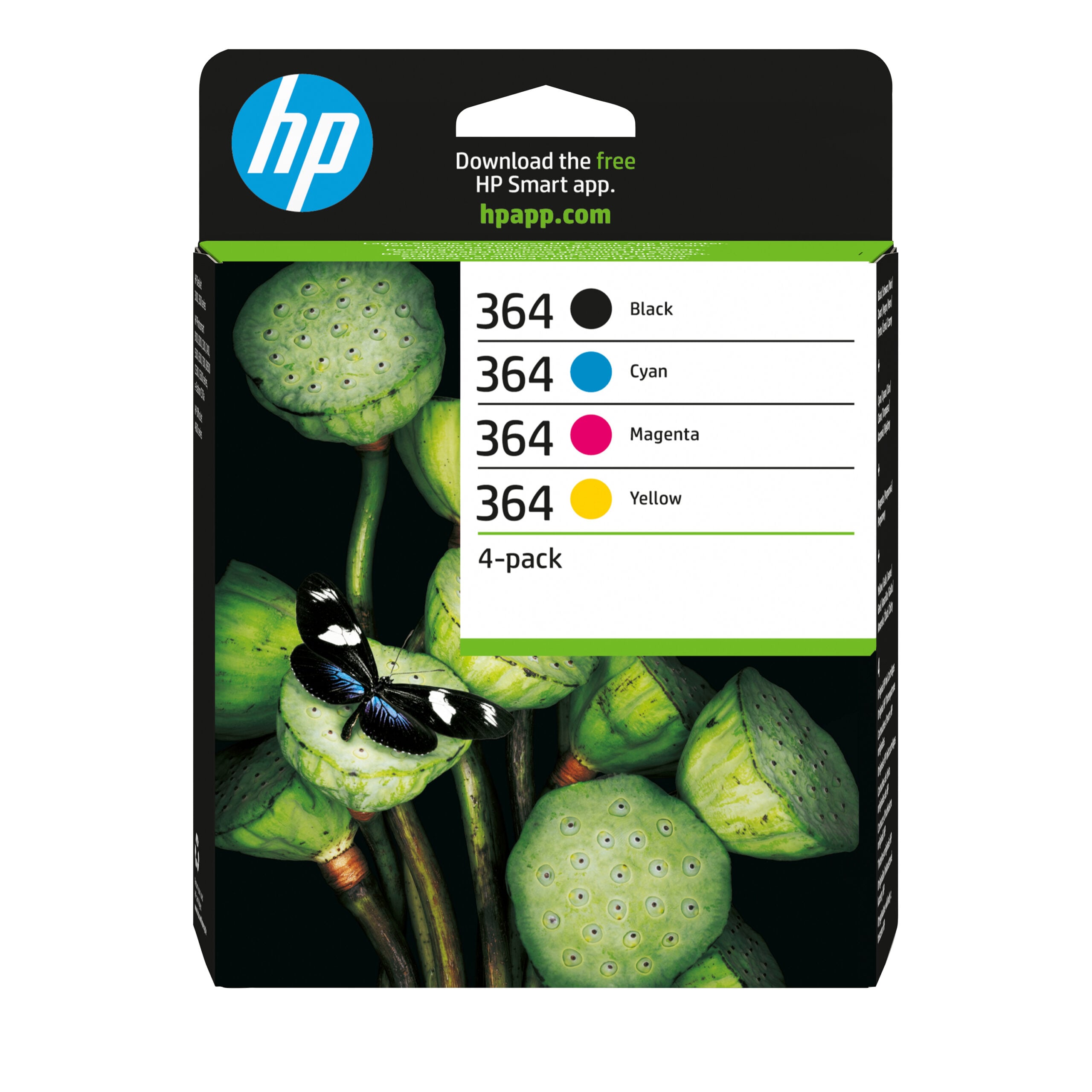 HP 364 originele zwart/cyaan/magenta/gele inktcartridges, 4-pack - Afbeelding 2