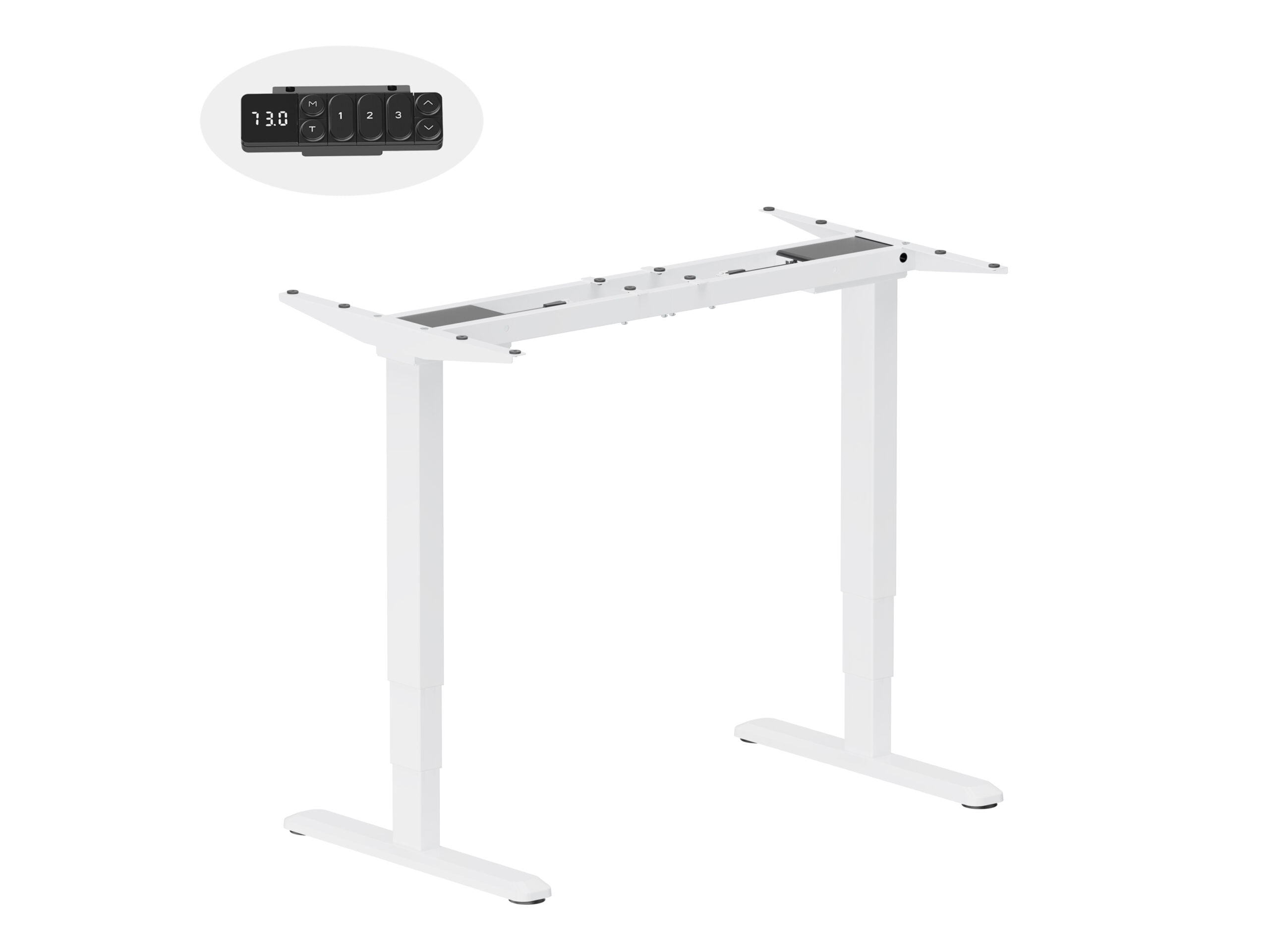 Equip 650814 frame voor stabureau Electrisch 2 poot/poten Wit - Afbeelding 3