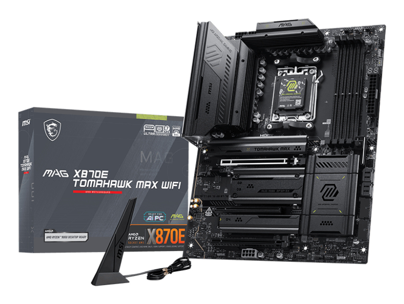 MSI MAG X870E TOMAHAWK MAX WIFI moederbord AMD X870E Socket AM5 ATX - Afbeelding 2