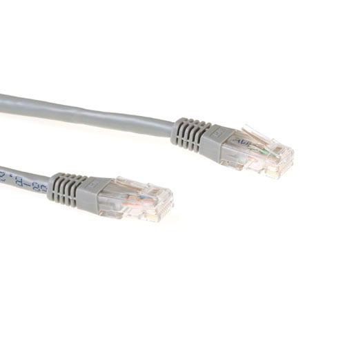 ACT Grijze 1,5 meter U/UTP CAT6A patchkabels met RJ45 connectoren - Afbeelding 2