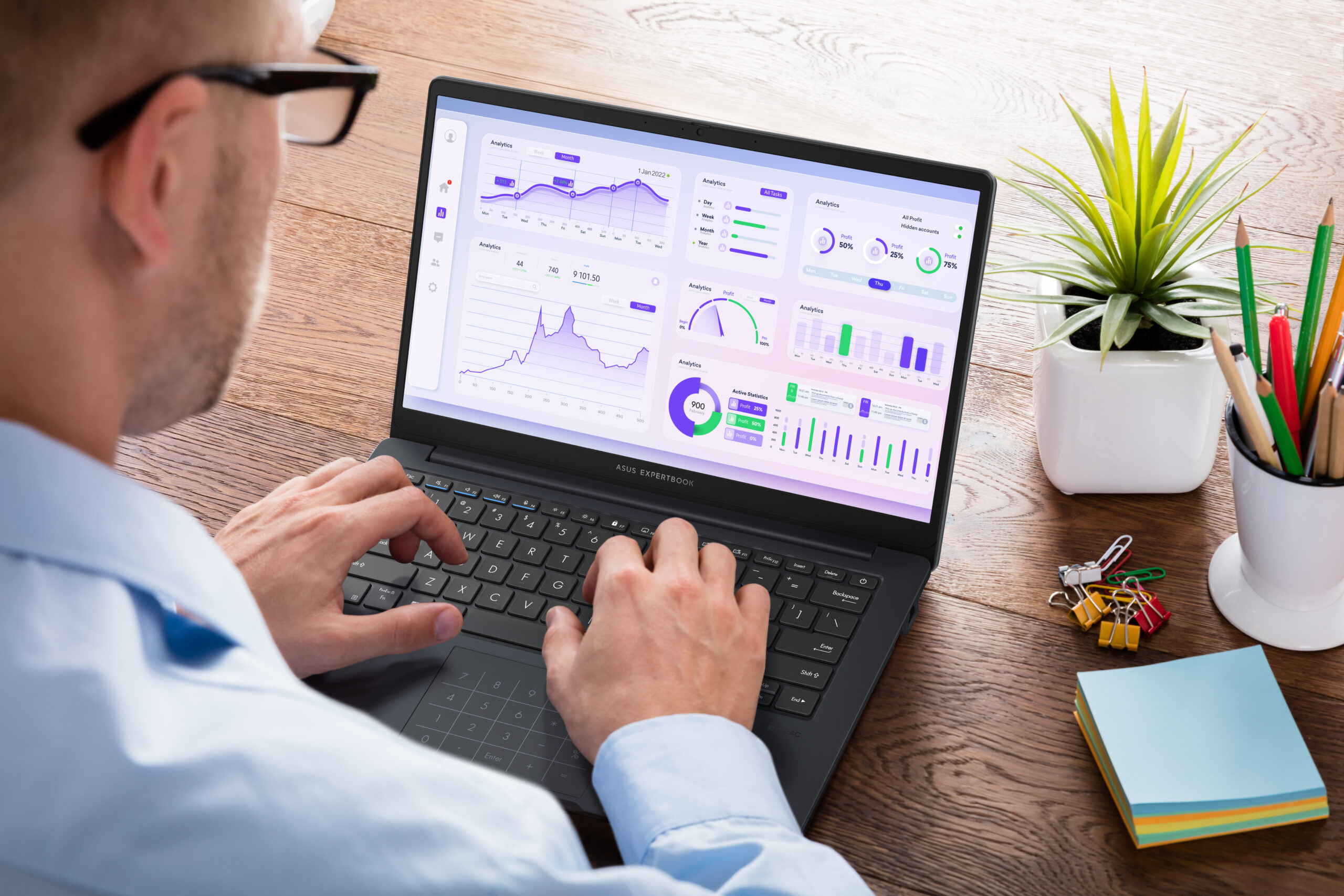 ASUS ExpertBook B1 B1403CVA-S68351X Intel Core 7 150U Laptop 35,6 cm (14") Full HD 32 GB DDR5-SDRAM 1 TB SSD Wi-Fi 6E (802.11ax) Windows 11 Pro US International Grijs - Afbeelding 25