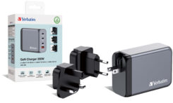 Verbatim 200 W GaN-wandoplader met vier poorten 2 x USB-C PD 100 W / 1 x USB-C PD 65 W / 1 x USB QC 3.0 (EU/VK/VS) - Afbeelding 5