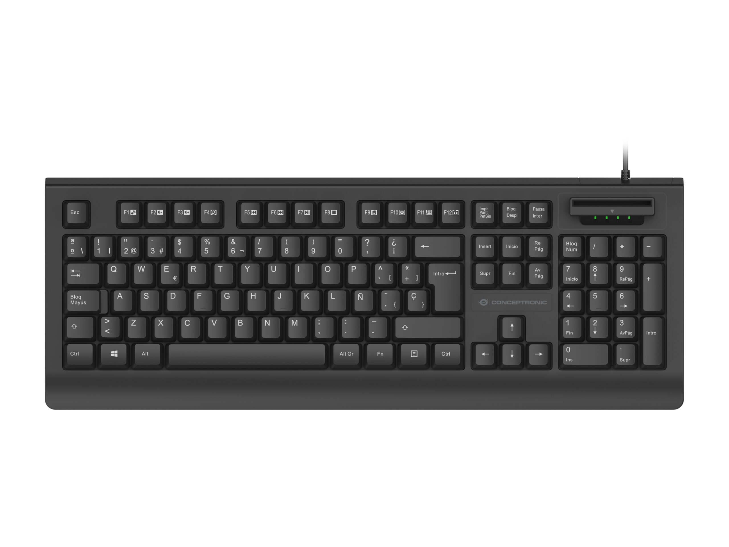 Conceptronic KAYNE01IT toetsenbord Kantoor USB QWERTY Italiaans Zwart