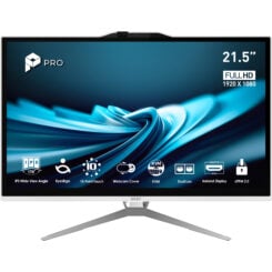 MSI Pro AP222T 14M-623EU Intel® Pentium® Gold G7400 54,6 cm (21.5") 1920 x 1080 Pixels Touchscreen Alles-in-één-pc 8 GB DDR4-SDRAM 128 GB SSD Windows 11 Pro Wi-Fi 5 (802.11ac) Wit - Afbeelding 2