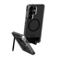 PanzerGlass CARE™ by ® Urban Explorer Case Transparent w. Black Kickstand & Qi Samsung Galaxy S26 Ultra mobiele telefoon behuizingen Hoes Transparant