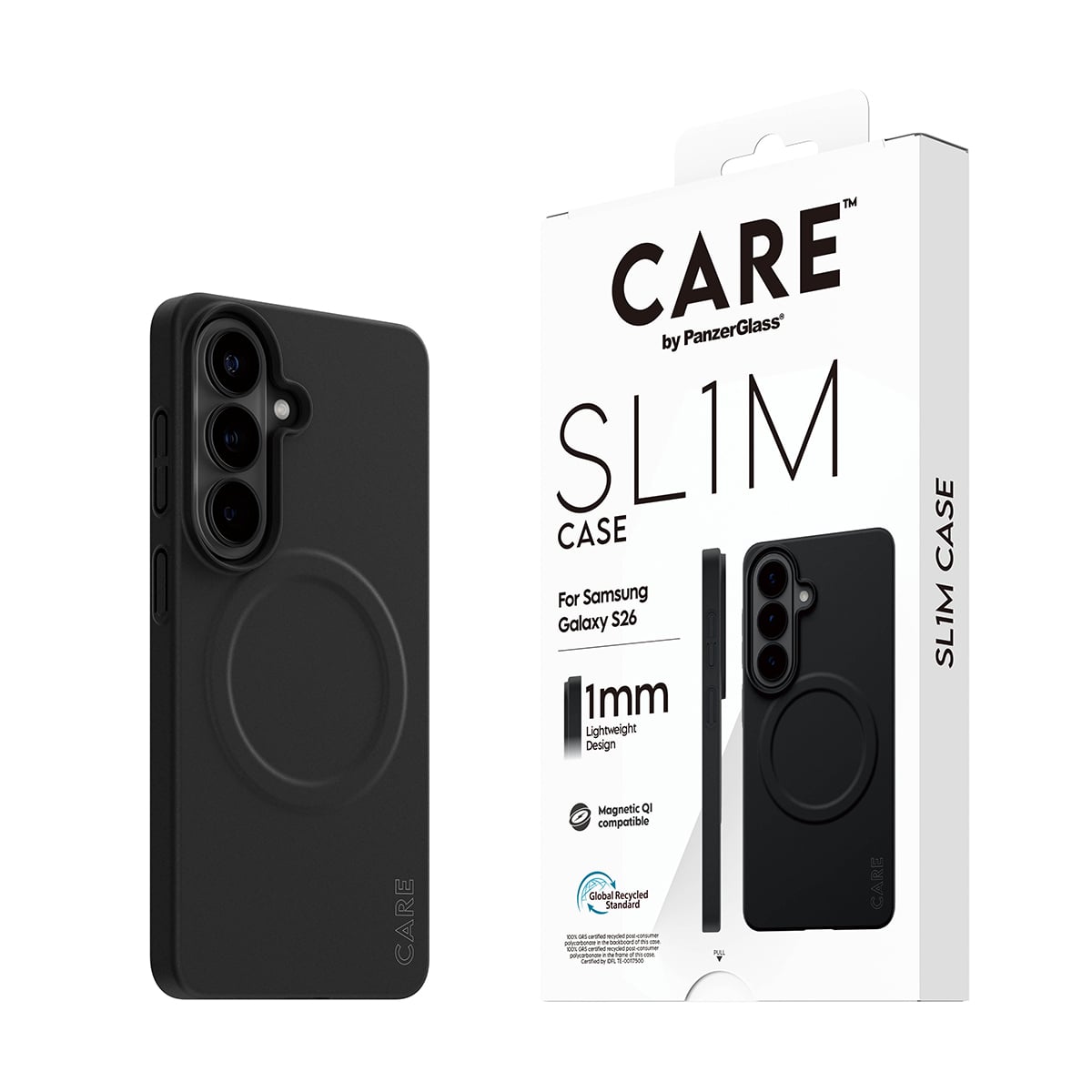 PanzerGlass CARE™ by ® SL1M Case Black w. Qi Samsung Galaxy S26 mobiele telefoon behuizingen 16 cm (6.3") Hoes Zwart - Afbeelding 7