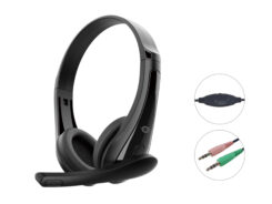 Conceptronic POLONA06B3T hoofdtelefoon/headset Bedraad Hoofdband Oproepen/muziek Zwart
