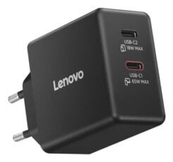 Lenovo Dual USB-C 65W GaN Charger Universeel Zwart AC Binnen - Afbeelding 6