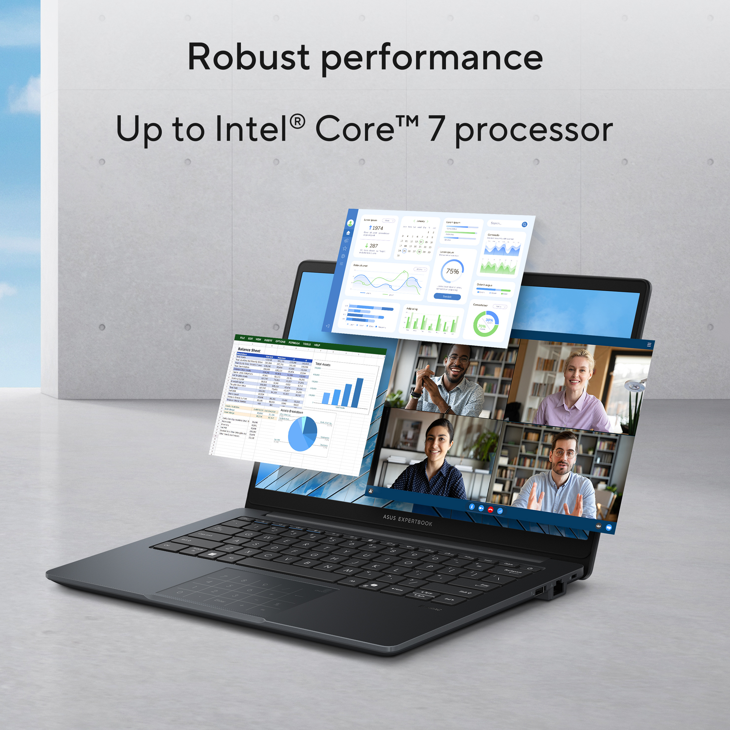 ASUS ExpertBook B1 B1403CVA-S68351X Intel Core 7 150U Laptop 35,6 cm (14") Full HD 32 GB DDR5-SDRAM 1 TB SSD Wi-Fi 6E (802.11ax) Windows 11 Pro US International Grijs - Afbeelding 17