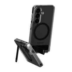 PanzerGlass CARE™ by ® Urban Explorer Case Transparent w. Black Kickstand & Qi Samsung Galaxy S26 mobiele telefoon behuizingen Hoes Transparant