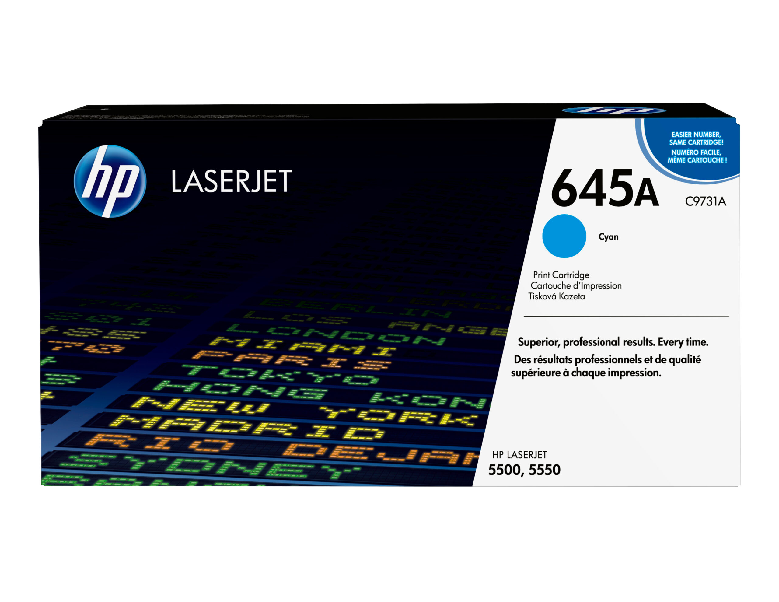 HP 645A originele cyaan LaserJet tonercartridge - Afbeelding 2