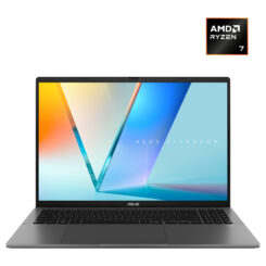 ASUS Vivobook S16 M3607GA-SH004W Copilot+ PC AMD Ryzen AI 7 445 Laptop 40,6 cm (16") WUXGA 32 GB DDR5-SDRAM 1 TB SSD Wi-Fi 6 (802.11ax) Windows 11 Home Nederlands Grijs