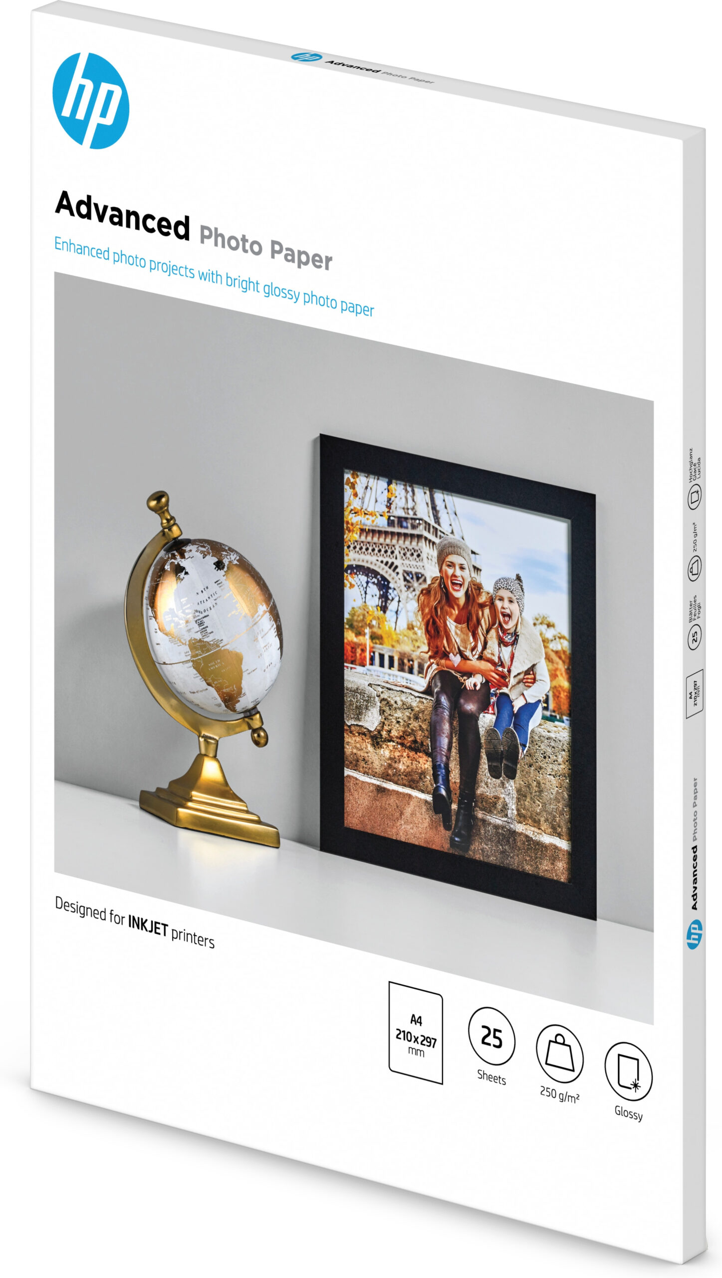 HP Advanced fotopapier, glanzend, 250 g/m2, A4 (210 x 297 mm), 25 vellen - Afbeelding 9