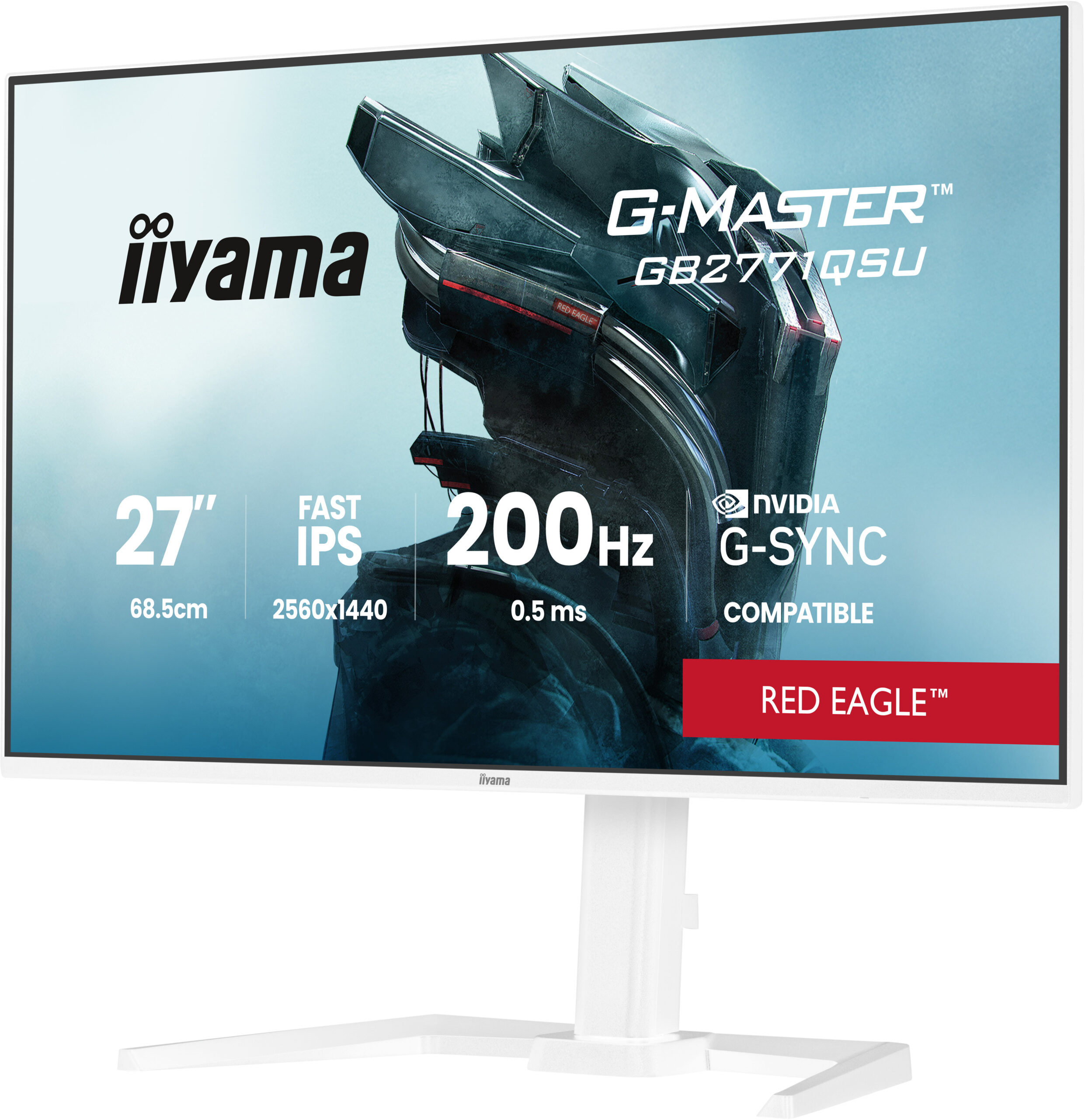 iiyama G-MASTER GB2771QSU-W1 computer monitor 68,6 cm (27") 2560 x 1440 Pixels Wide Quad HD Wit - Afbeelding 7