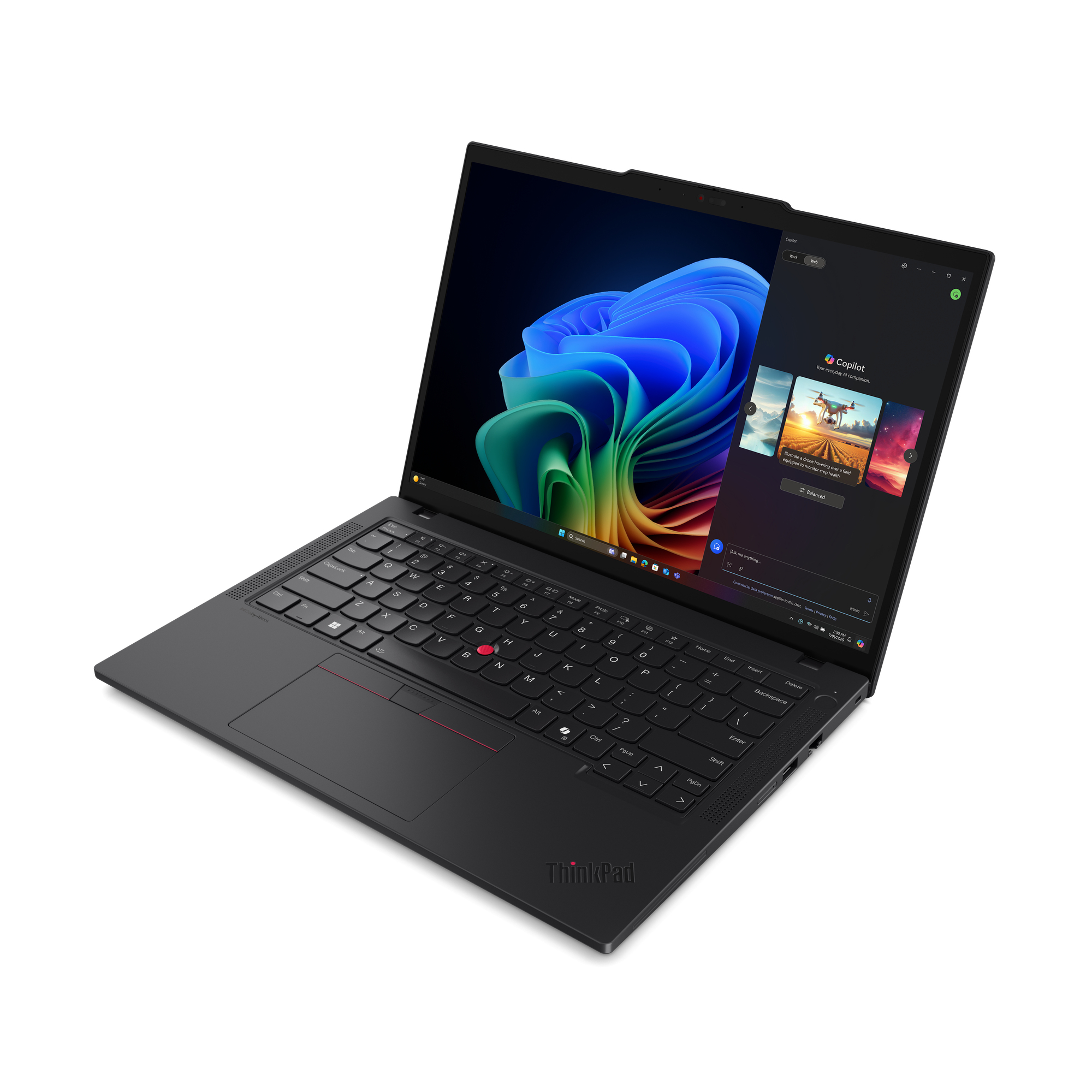 Lenovo ThinkPad T14 Gen 6 (AMD) Copilot+ PC AMD Ryzen AI 7 PRO 350 Laptop 35,6 cm (14") WUXGA 64 GB DDR5-SDRAM 1 TB SSD Wi-Fi 7 (802.11be) Windows 11 Pro Engels Zwart - Afbeelding 6