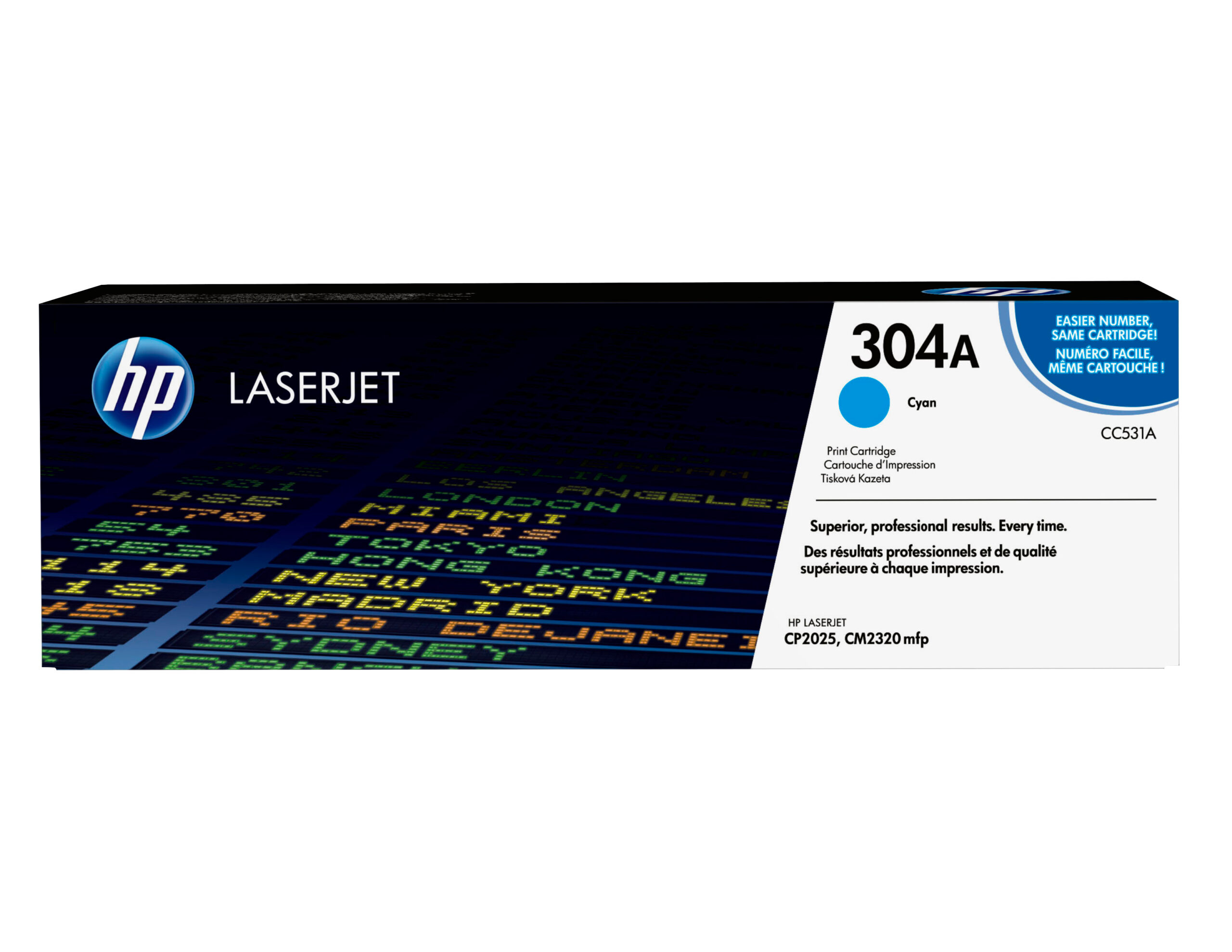 HP 304A originele cyaan LaserJet tonercartridge - Afbeelding 2