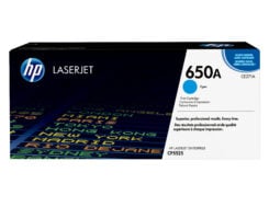 HP 650A originele cyaan LaserJet tonercartridge