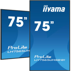 iiyama LH7565UHSB-B1 beeldkrant Kiosk-ontwerp 189,2 cm (74.5") LED Wifi 800 cd/m² 4K Ultra HD Zwart Type processor Android 11 24/7