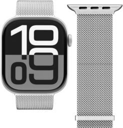 Vonmählen Milanese Loop 2 For Apple Watch 44 - 45 - 46 - 49mm One Size Silver