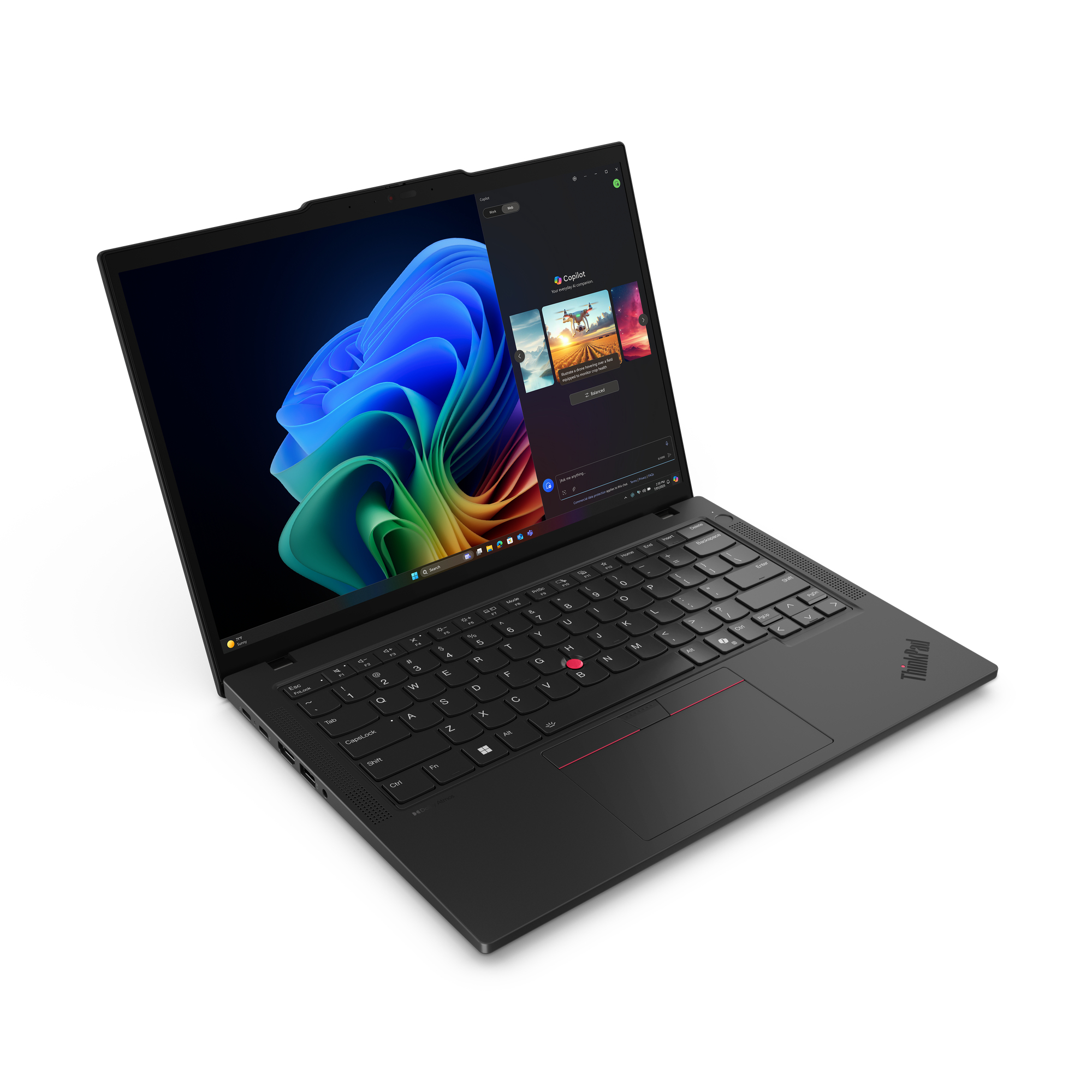 Lenovo ThinkPad T14 Gen 6 (AMD) Copilot+ PC AMD Ryzen AI 7 PRO 350 Laptop 35,6 cm (14") WUXGA 64 GB DDR5-SDRAM 1 TB SSD Wi-Fi 7 (802.11be) Windows 11 Pro Engels Zwart - Afbeelding 5