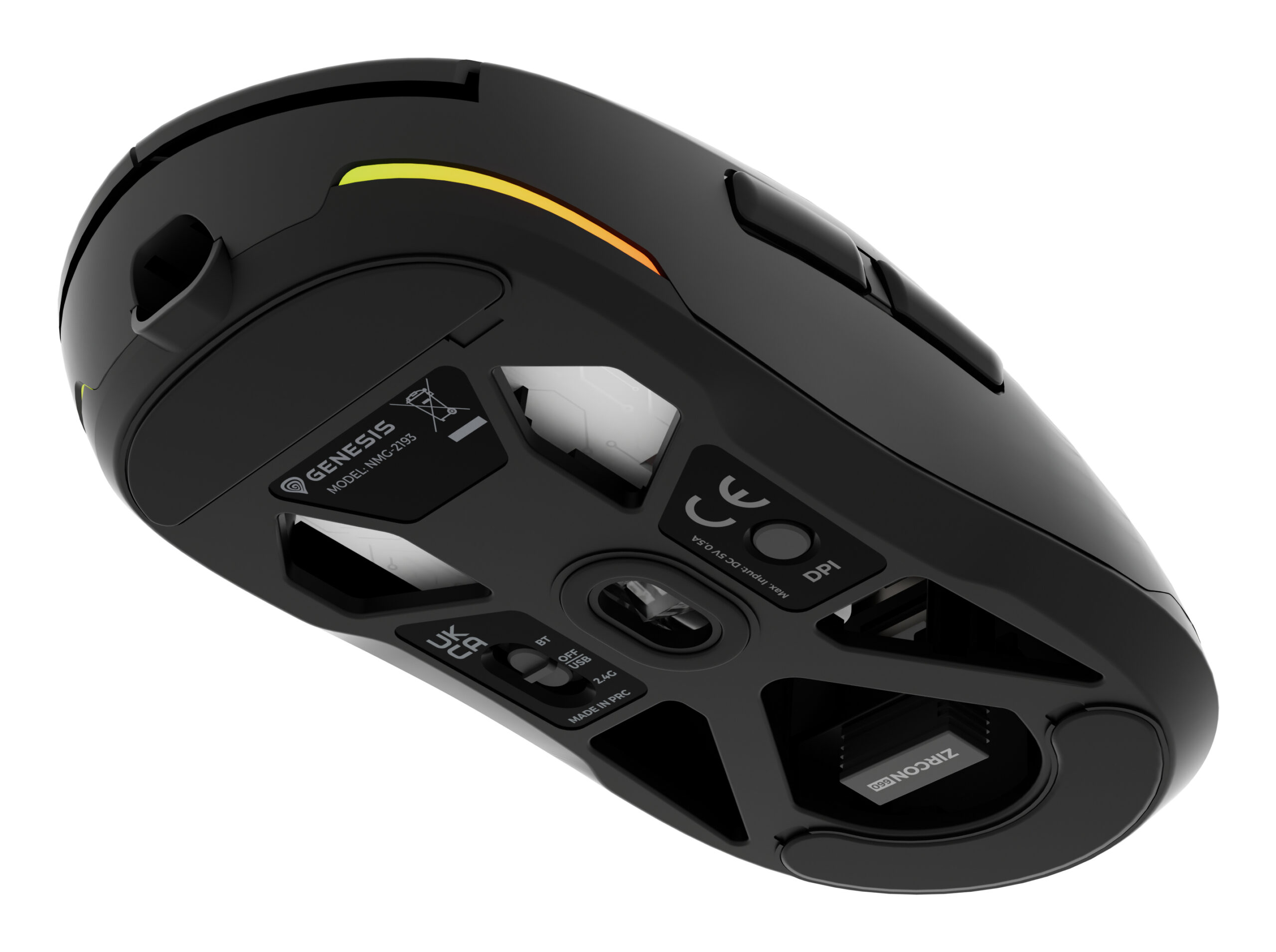 GENESIS NMG-2193 muis Gamen Ambidextrous Bluetooth + USB Type-C Optisch 26000 DPI - Afbeelding 12
