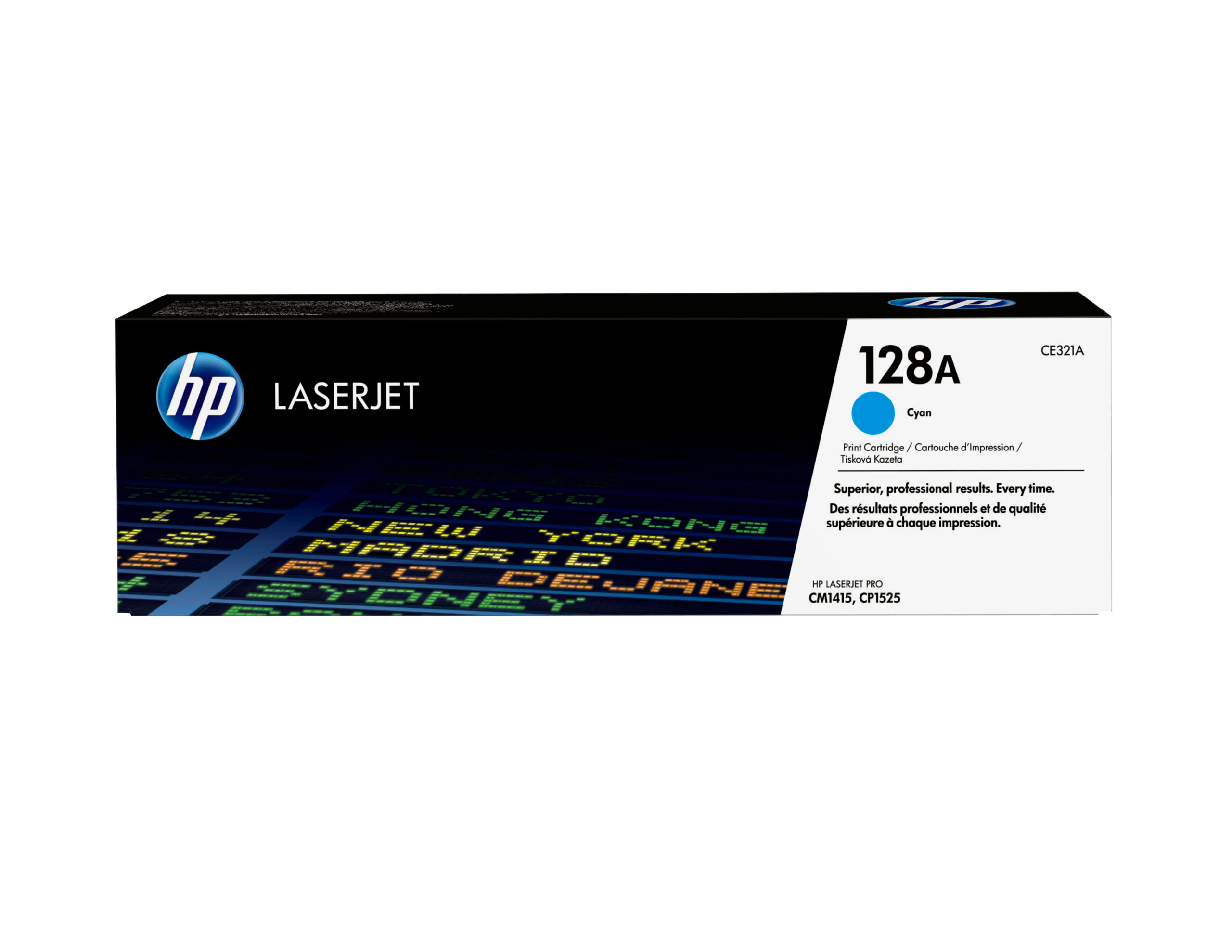 HP 128A originele cyaan LaserJet tonercartridge - Afbeelding 2