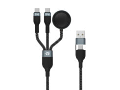Conceptronic ETTA08B15 USB-kabel USB 2.0 1,5 m USB A 2 x USB C Zwart
