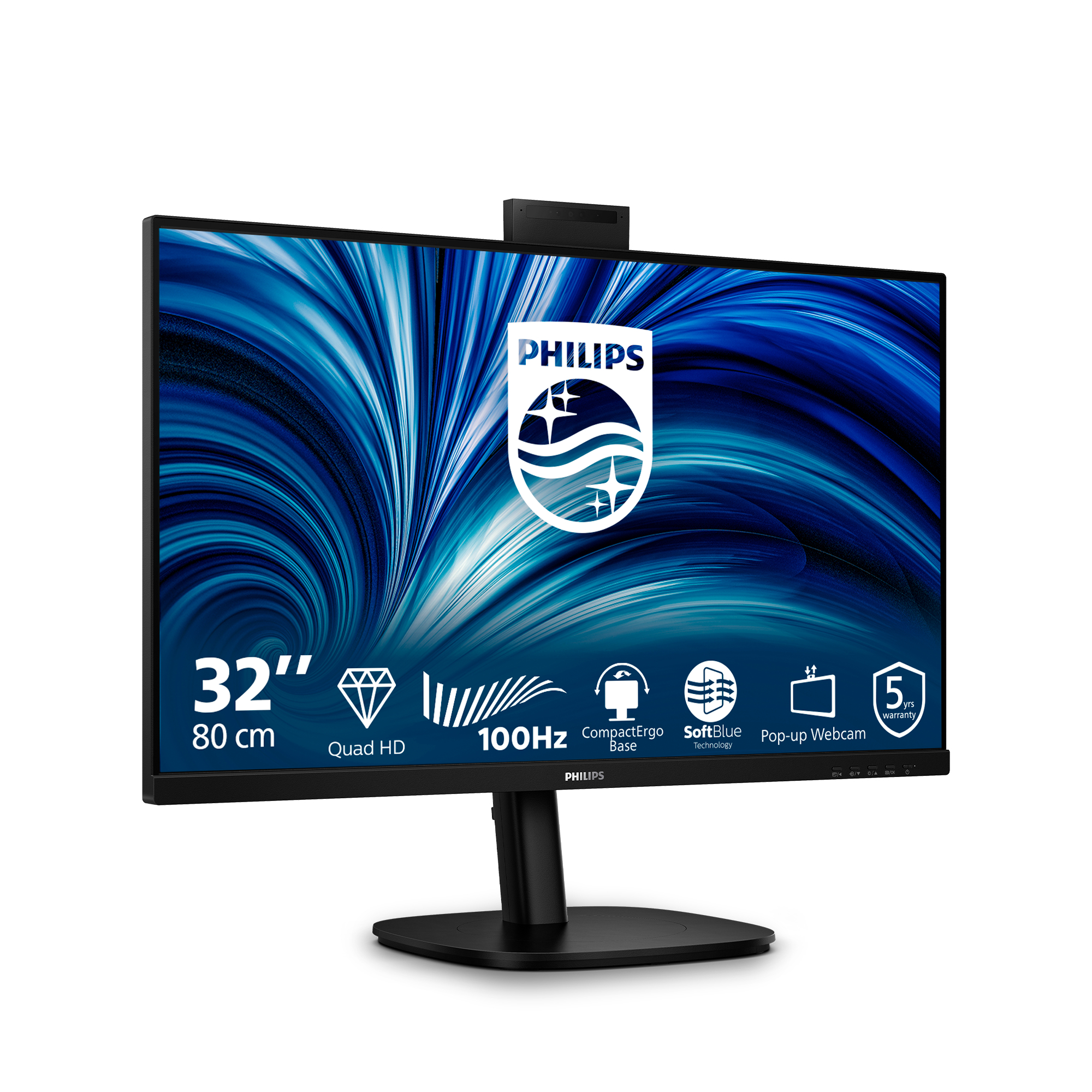 Philips 3000 series 32B2U3601H/00 computer monitor 80 cm (31.5") 2560 x 1440 Pixels Quad HD LCD Zwart - Afbeelding 3