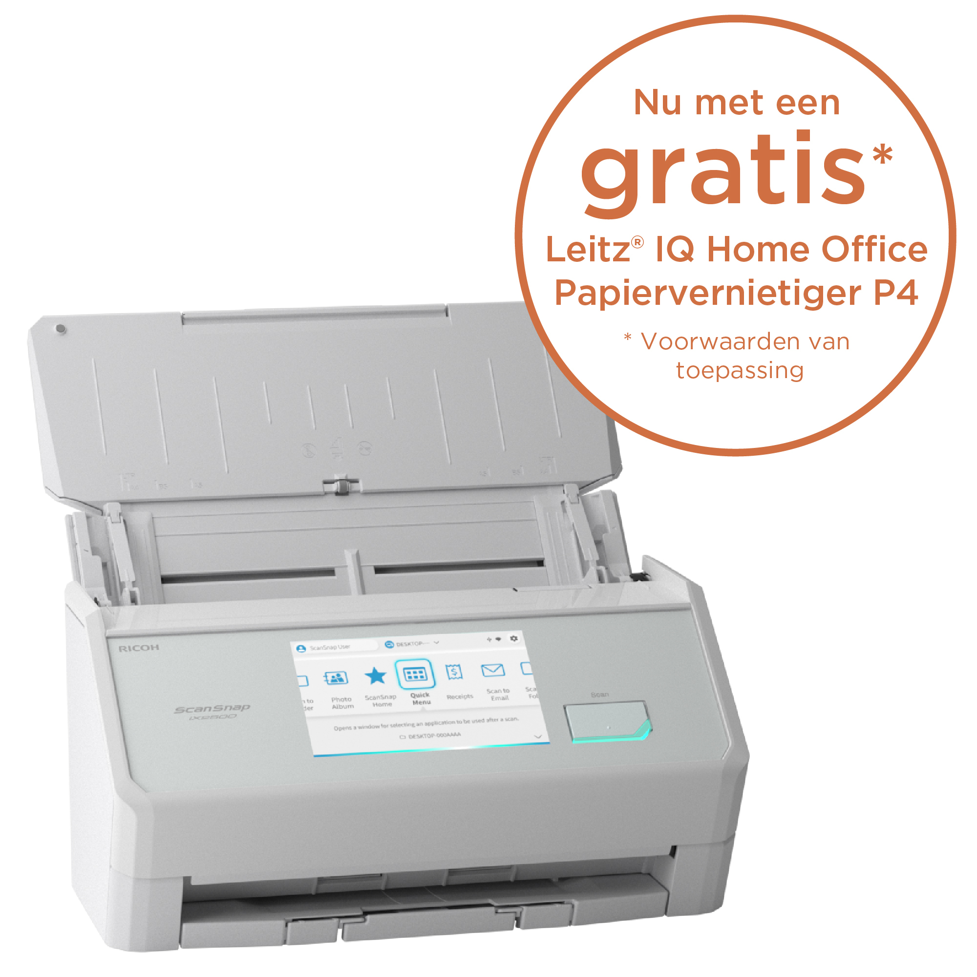 Ricoh ScanSnap IX2500 ADF-scanner 600 x 600 DPI A4 Wit - Afbeelding 3