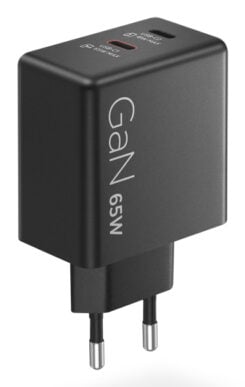 Lenovo Dual USB-C 65W GaN Charger Universeel Zwart AC Binnen - Afbeelding 3