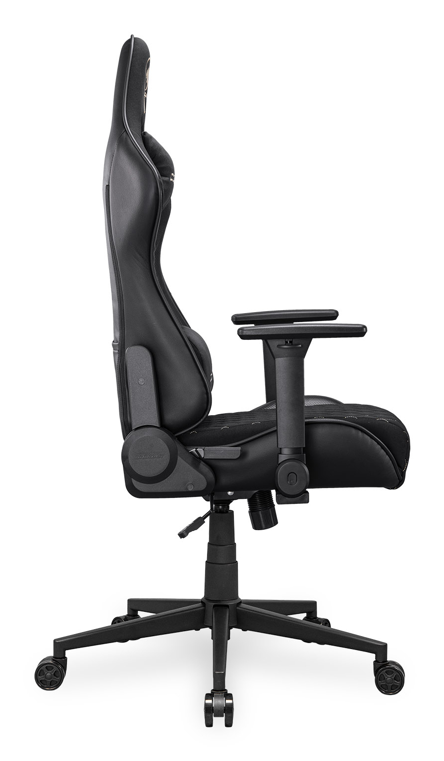 COUGAR CGR-A2F-GLB Universele gamestoel Gestoffeerde gevoerde zitting Zwart, Goud - Afbeelding 5