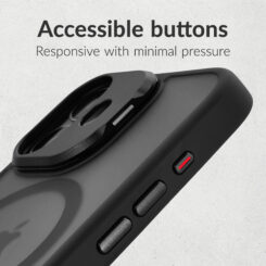 Mobilize MagSafe Compatible Hybrid Pro Case with Camera Stand Apple iPhone 16 Black - Afbeelding 2