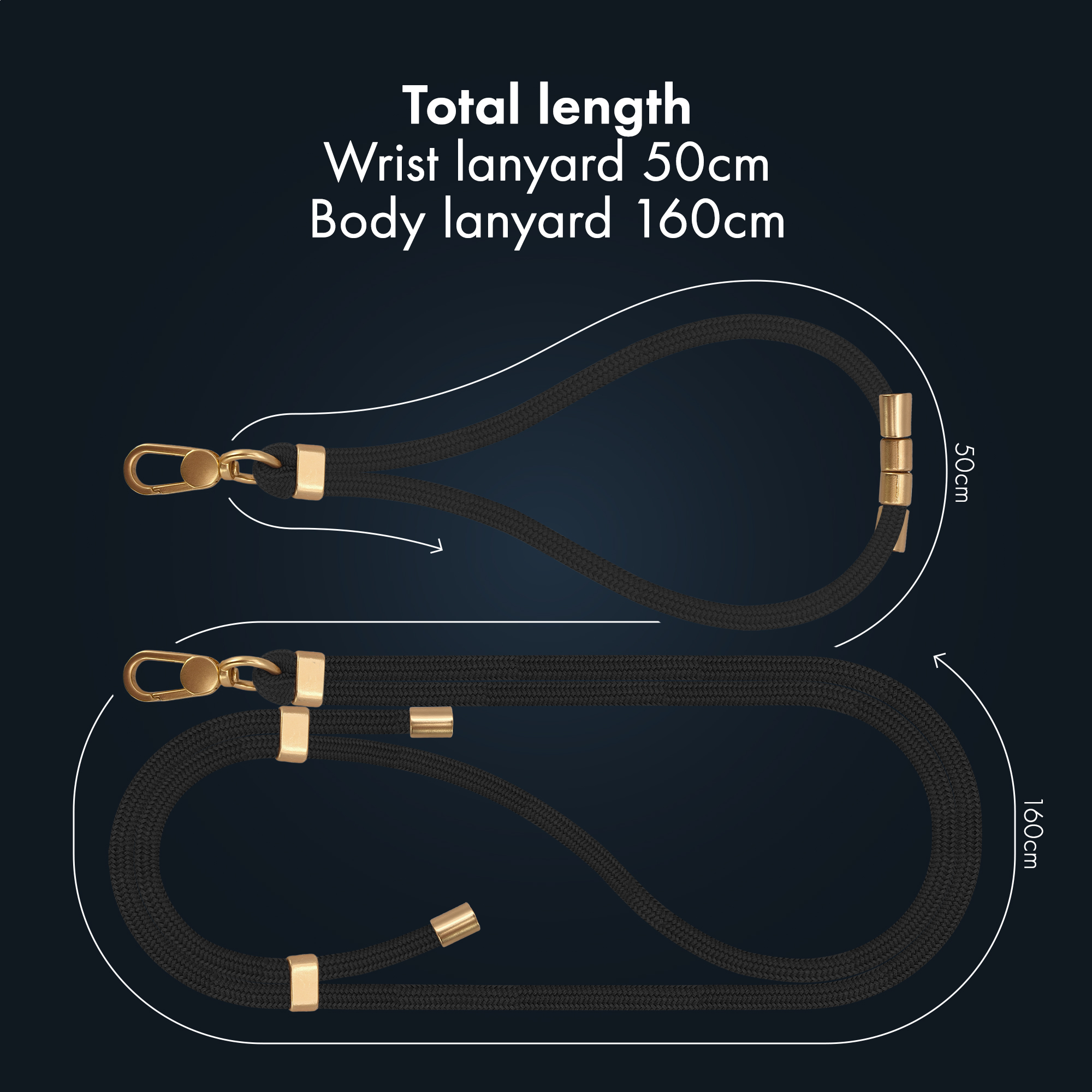 My Style Body & Wrist (2-Pack) Lanyard Set - Black - Afbeelding 6