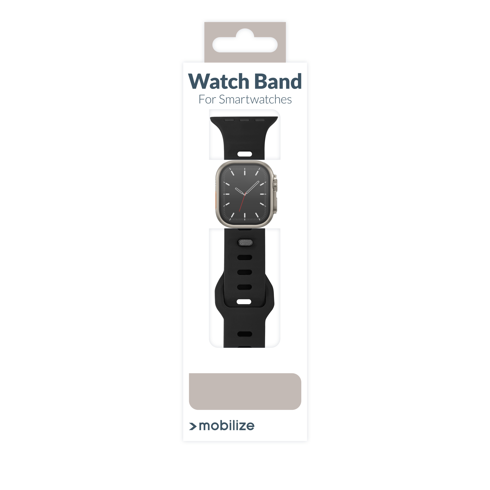 Mobilize Silicon Watch Band - Sports - for Apple 38/40/41mm - Black - Afbeelding 9