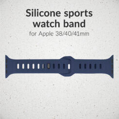 Mobilize Silicon Watch Band - Sports - for Apple 38/40/41mm - Blue - Afbeelding 2