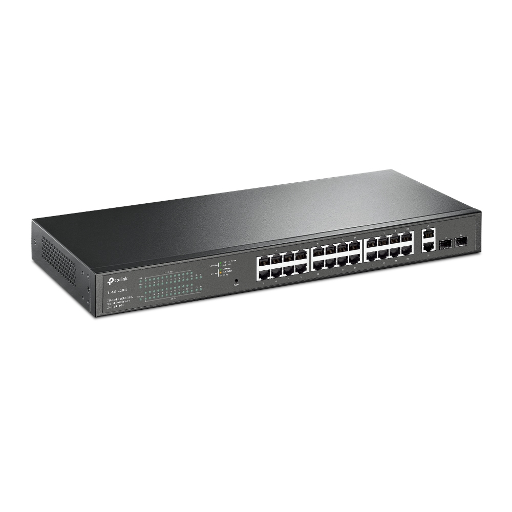 TP-Link TL-SG1428PE netwerk-switch Managed L2 Gigabit Ethernet (10/100/1000) Power over Ethernet (PoE) 1U Zwart - Afbeelding 3