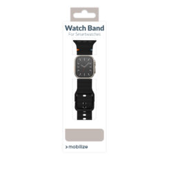 Mobilize Silicon Watch Band - Buckle - for Apple 38/40/41mm - Black - Afbeelding 9